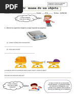 Guía Midiendo Las Propiedades de La Materia 4° Basico