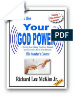 How to Use Your God Power - The Masters Course - Chapter #1 With Free Audio and Video Download Links
