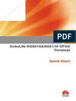 Echolife Hg8010&Hg8110 Gpon Terminal: Quick Start