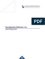 Grandstream Networks, Inc.: Client Bridge Guide