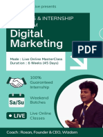 Digital Marketing Training and Internship Program