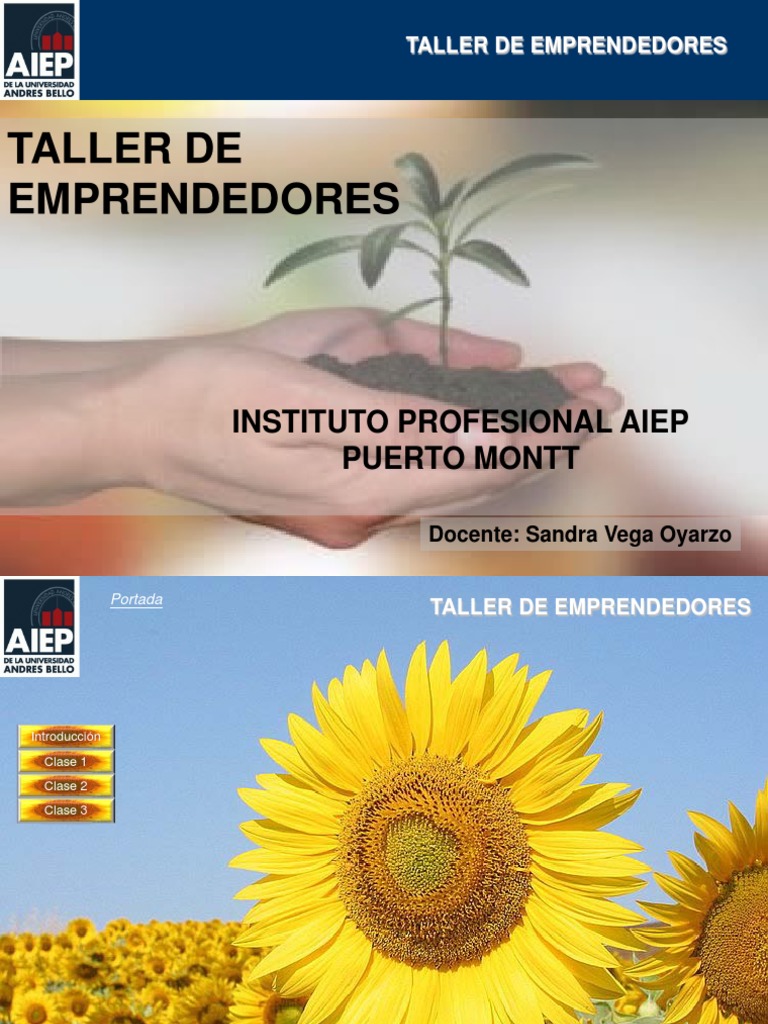 Taller de Emprendedores Clases 1-3 | PDF | Iniciativa empresarial ...