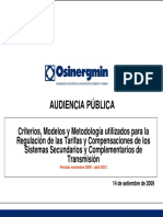 Criterios Modelos y Metodologia Osinergmin