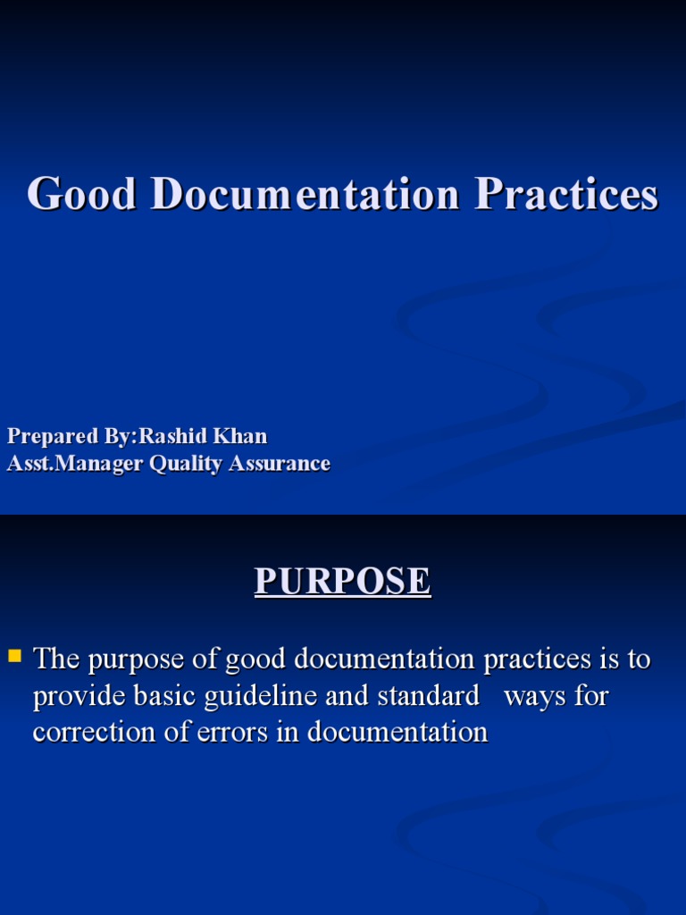 Good Documentation Practices Guide | PDF | Career & Growth | Business