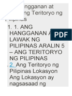 Ang Hangganan at Lawak NG Teritoryo NG Pilipinas Ap6 2