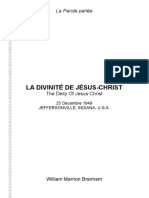 49 1225 - La Divinité de Jésus Christ