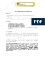 Planeación y Presupuestos - Pronósticos