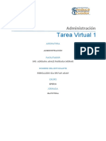 Tarea Virtual # 1 La Administración y El Proceso Administrativo