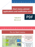 Presentation Task Pins and Notification Area