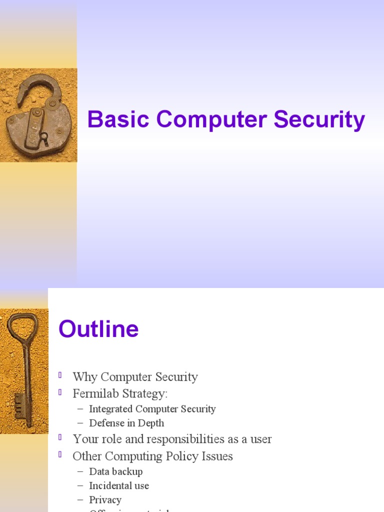 Basic Security | PDF