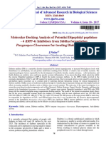 Molecular Docking Analysis of Potential DPP-4 Inhibitors from Siddha Formulation