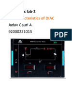 V-I Characteristics of DIAC: Electronic Lab-2