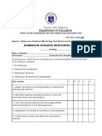 Department of Education: Homeroom Guidance Monitoring Tool