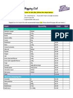 Meal Plan Shopping List - Save The Student