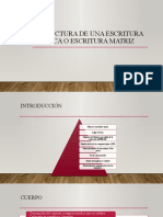 Estructura de Una Escritura Pública o Escritura Matriz