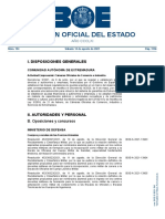 Decretos y resoluciones del BOE