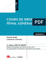 KOLB,Patrick CoursDroitPenalGeneral