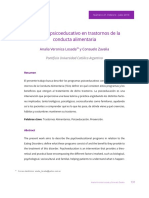 Programa Psicoeducativo en Trastornos de La Conducta Alimentaria