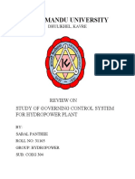 Study of Governing Control System For Hydropower Plants