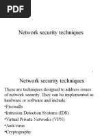 Lecture 3 - Network Security Techniques