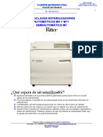 Autoclaves Esterilizadores Automaticos M9 y M11, Semiautomatico M7 Marca Ritter