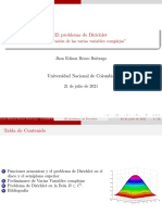 El Problema de Dirichlet y Varias Variables Complejas Beamer