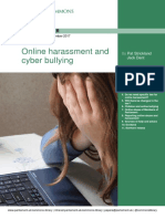 Online Harassment and Cyber Bullying: Briefing Paper