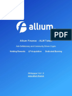Allium Finance - ALM Token: Anti-Deflationary and Community Driven Crypto