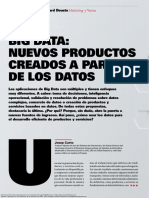 Big Data: Nuevos Productos Creados A Partir de Los Datos: Dossier