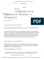 Solucionar Problemas Con La Impresora en Windows 7 y Windows 8.1