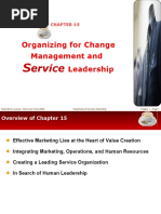 Organizing For Change Management and Leadership: Ervice