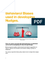 Behaviarol Biases Used in Developing Nudges