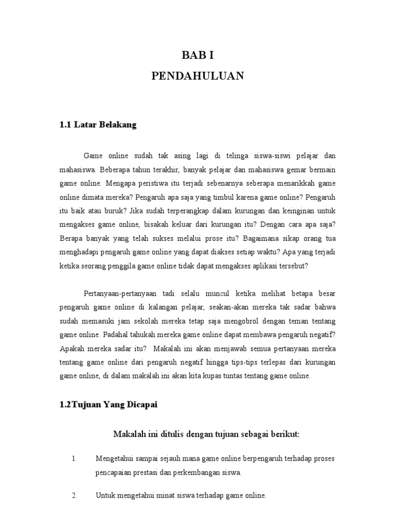 Makalah Game Online