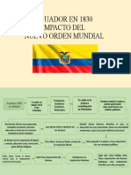 Ecuador 1830-Impacto Del Orden Mundial