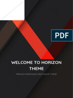 Welcome To Horizon Theme