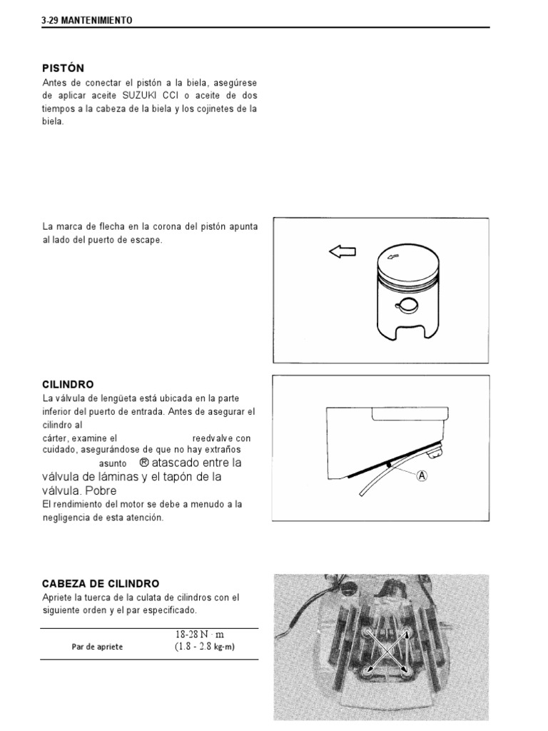 Suzuki Ax 100 Manual de ReparacionpdF (059 086) .En - Es | PDF