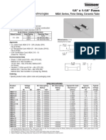 1/4" X 1-1/4" Fuses: MDA Series, Time Delay, Ceramic Tube