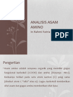 Analisis Asam Amino Dan Protein
