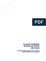 Plan de Gobierno Distrito de Ihuari 2019-2022