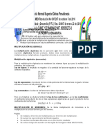 6 Matemáticas 801 Multiplicación Algebraica