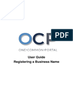 User Guide Registering A Business Name
