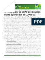 Desafios dos Trabalhadores do SUAS durante a Pandemia