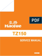 Haojue Chopper Road 150 Manual de serviços (PTBR) tz150