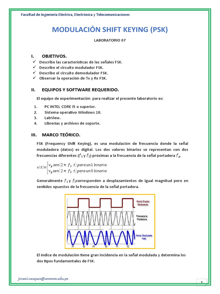 Modulación y Demodulación FSK en LabView | PDF | Modulación ...