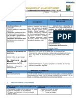 Sesiones de Aprendizaje Miercoles 11 de Agosto.