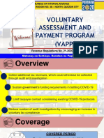 Voluntary Assessment and Payment Program (VAPP) : Bureau of Internal Revenue Revenue Region No. 38 - North, Quezon City