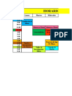 Horario Yei