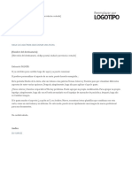 Carta personalizada para  con menos de