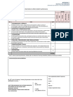Appendix 1 Practical Task Form