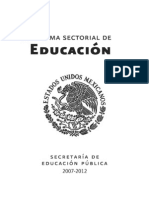 2   Programa Sectorial de Educacion 2007-2012